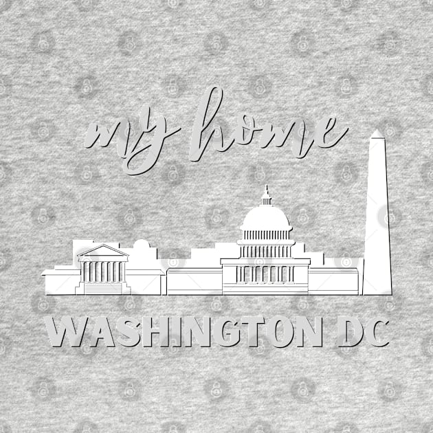 I love this city My home Washington DC USA city tall monument dc statehood by BoogieCreates